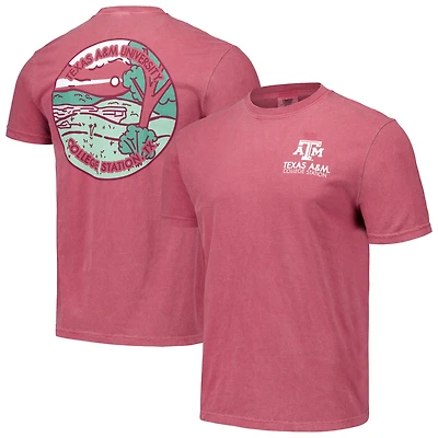 T-shirt unisexe marron Texas A&M Aggies Scenic Comfort Colors