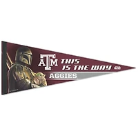 Fanion WinCraft Texas A&M Aggies 12" x 30" de qualité supérieure Star Wars The Mandalorian