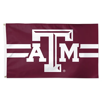 WinCraft Texas A&M Aggies Drapeau simple face de luxe à rayures horizontales 3 pi x 5 pi
