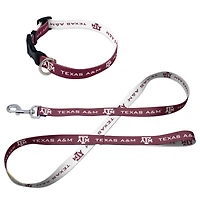Ensemble laisse et collier pour animaux de compagnie WinCraft Texas A&M Aggies
