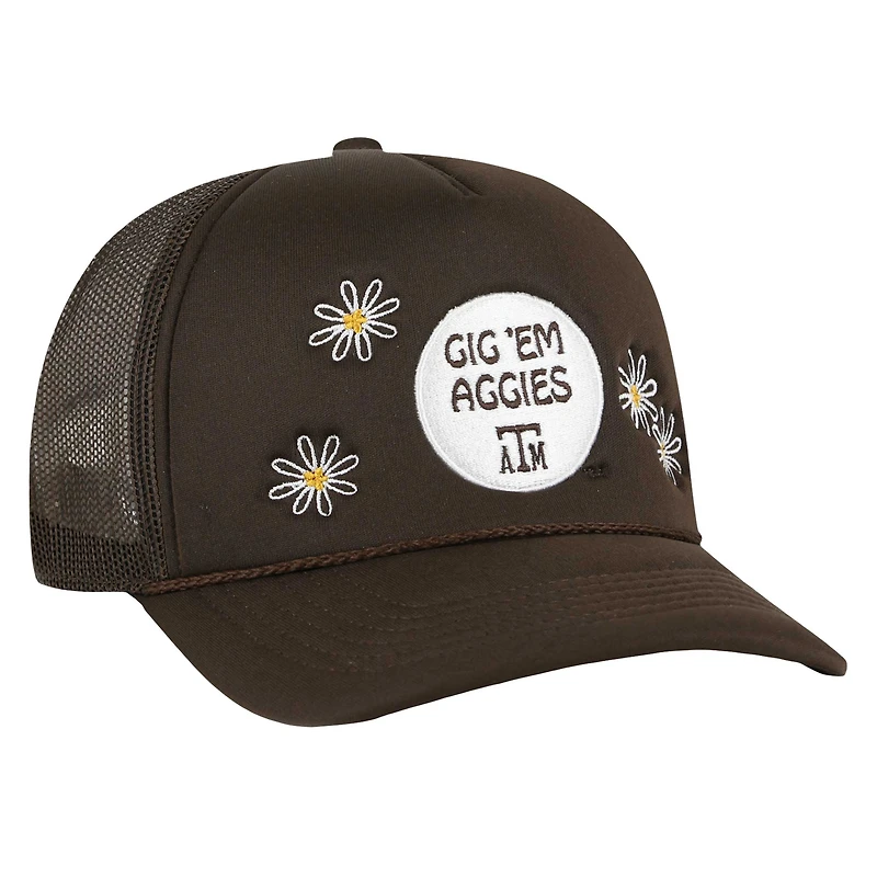 Casquette ajustable pour femme Texas A&M Aggies Tamu Radical Hitch Trucker marron '47