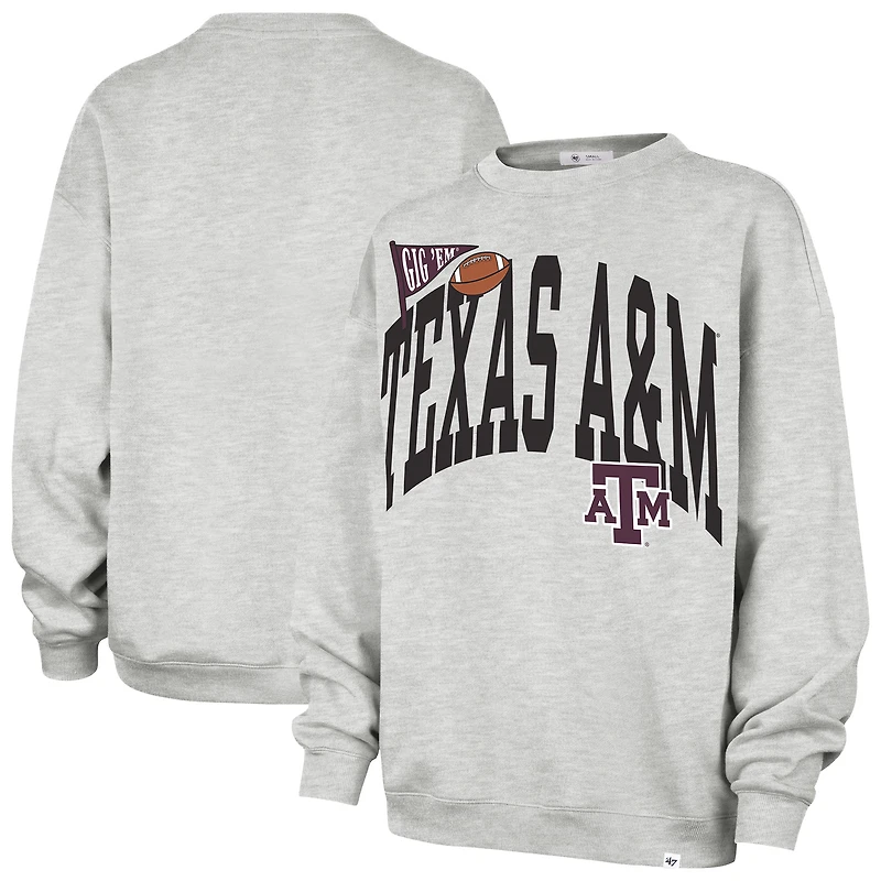 Sweat-shirt polaire gris '47 Texas A&M Aggies Icon pour femme