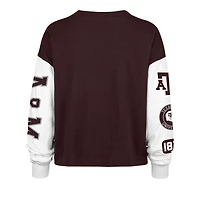 T-shirt à manches longues marron 47 Texas A&M Aggies Sydney pour femme
