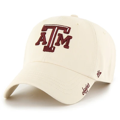 Chapeau réglable '47 Natural Texas A&M Aggies Miata Clean Up pour femmes