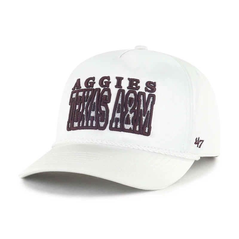Casquette ajustable Outspoken Hitch blanche 47 pour femme des Texas A&M Aggies