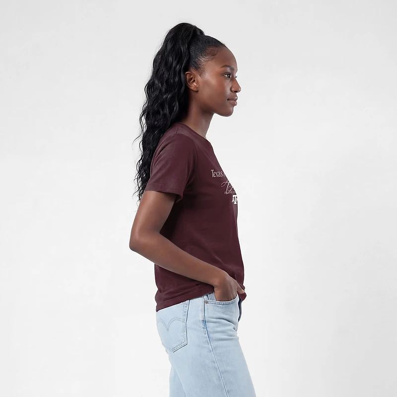 Women's Champion  Maroon Texas A&M Aggies Lifestyle T-Shirt