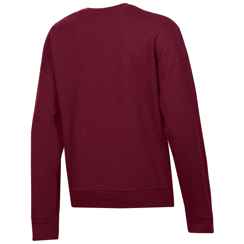 Women's Champion  Maroon Texas A&M Aggies Ol' Sarge Fleece Crewneck Pullover Sweatshirt