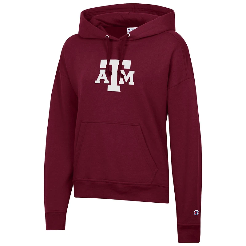 Women's Champion Maroon Texas A&M Aggies Powerblend Fleece Hoodie