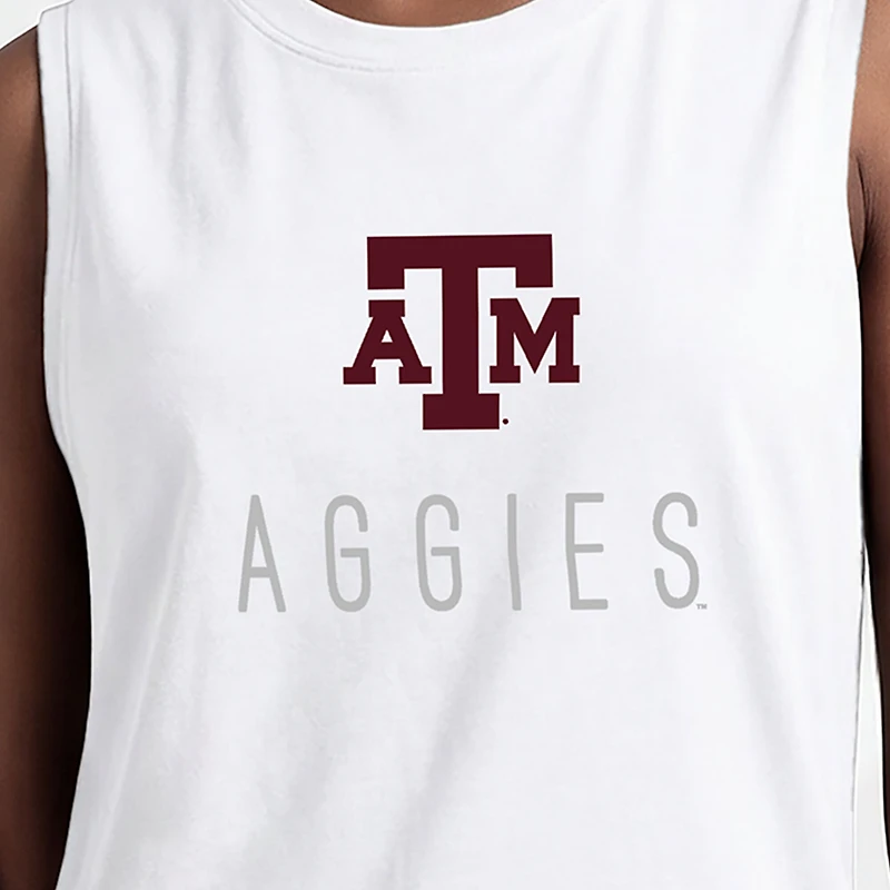Women's Champion White Texas A&M Aggies Lifestyle Tank Top