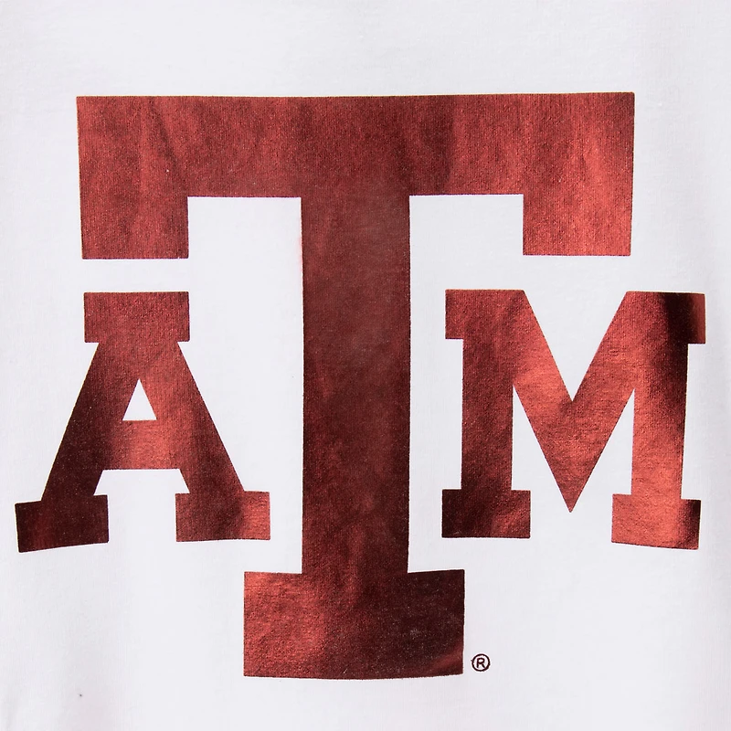 Women's Colosseum White Texas A&M Aggies Trey Dolman Long Sleeve T-Shirt