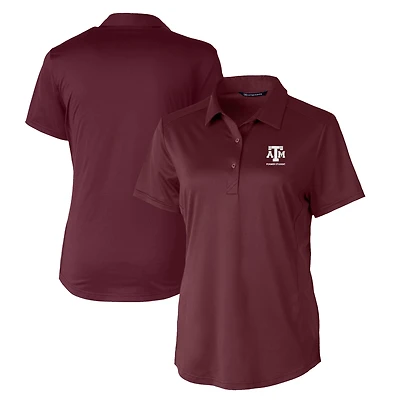 Women's Cutter & Buck  Maroon Texas A&M Aggies Alumni DryTec Prospect Textured Stretch Polo