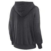 Sweat à capuche lacets Fanatics Heather Charcoal Texas A&M Aggies Campus pour femmes