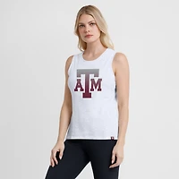 Débardeur blanc fanatique pour femme Texas A&M Aggies Activate Slub