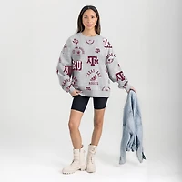 Women's Gameday Couture Gray Texas A&M Aggies Always on Repeat Fleece Sweatshirt