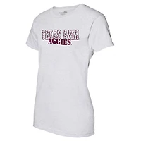 V105855 TexA&M 240137_CR6710 IM1 Nom de l'équipe à carreaux pour femmes T-shirt SS Triblend ondulé TEELADRIB TAM240137_CR6710_HEWH #8