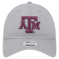 Casquette ajustable 9TWENTY Texas A&M Aggies pour femme New Era grise