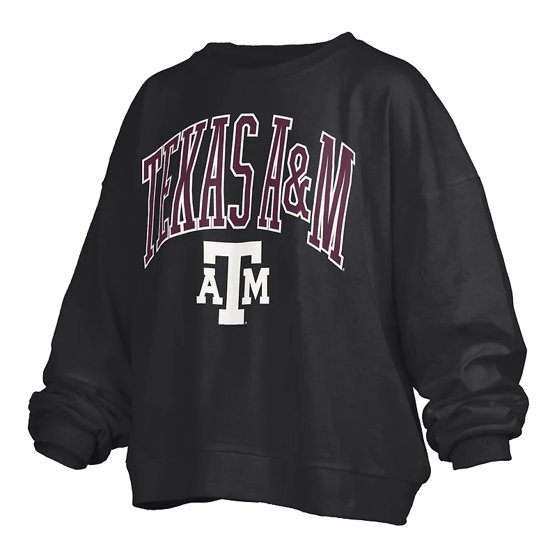 Women's Pressbox  Black Texas A&M Aggies Plus Nelson Janise Sweatshirt