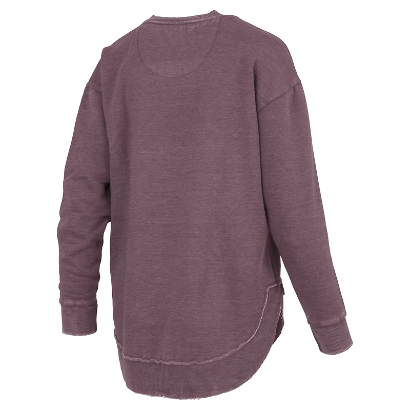 Women's Pressbox Maroon Texas A&M Aggies Westin Poncho V-Neck Pullover Sweatshirt