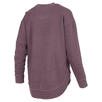 Women's Pressbox Maroon Texas A&M Aggies Westin Poncho V-Neck Pullover Sweatshirt