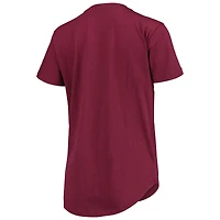 Women's Pressbox Maroon Texas A&M Aggies Wild Lips Core T-Shirt