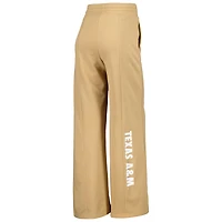 Women's Tan Texas A&M Aggies Raglan Cropped Sweatshirt & Sweatpants Set