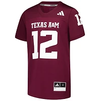 Maillot réplique pour jeunes adidas #1 Maroon Texas A&M Aggies