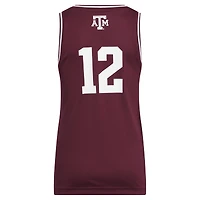 Maillot Swingman réplique adidas n° 12 marron Texas A&M Aggies pour jeune