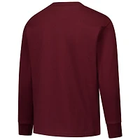T-shirt à manches longues avec logo vieilli Texas A&M Aggies Champion des jeunes Maroon