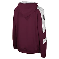 Sweat à capuche camouflage numérique Cyclone pour jeunes Colosseum Maroon Texas A&M Aggies OHT