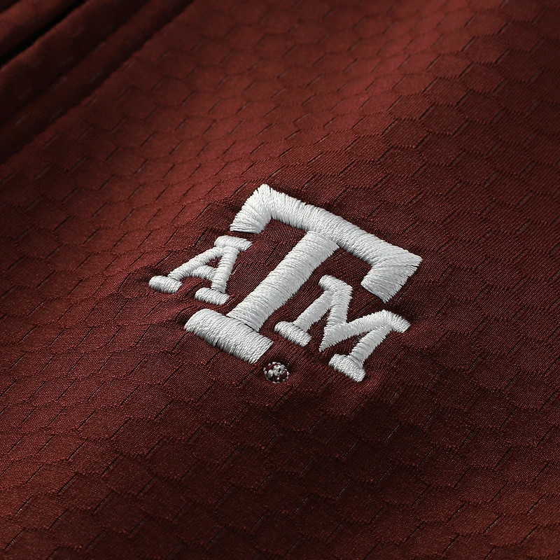 Haut performance à manches longues et fermeture éclair quart de tour Sterling des Texas A&M Aggies pour jeunes