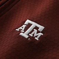 Haut performance à manches longues et fermeture éclair quart de tour Sterling des Texas A&M Aggies pour jeunes
