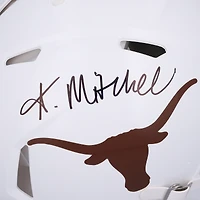 Casque authentique dédicacé Riddell Speed ​​des Texas Longhorns par Adonai Mitchell