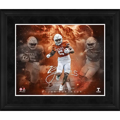 Collage encadré des stars du jeu Bijan Robinson Texas Longhorns 16" x 20"