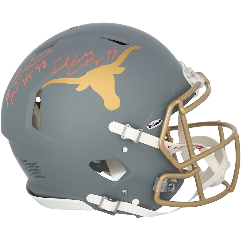 Earl Campbell & Ricky Williams Texas Longhorns Autographed Riddell Speed Authentic Helmet with Multiple Inscriptions - Limited Edition #1/5