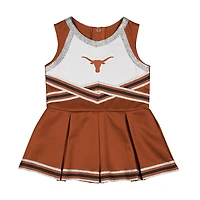 Robe orange pour bébé fille du Colosseum Texas Longhorns Lollipop Park Cheer