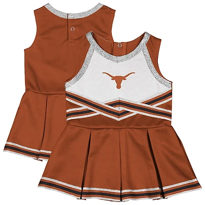 Robe orange pour bébé fille du Colosseum Texas Longhorns Lollipop Park Cheer