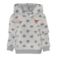 Girls Infant Gray/Black Texas Longhorns Heart To Pullover Hoodie and Leggings Set