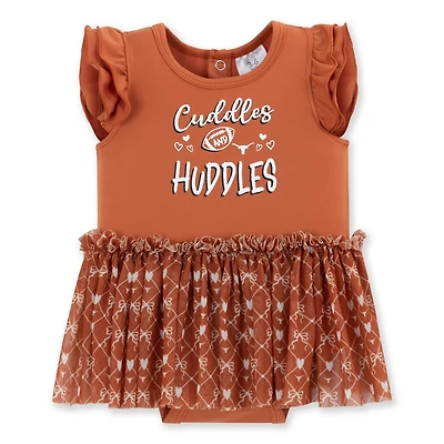 Girls Infant ZooZatz Texas Orange Longhorns Onesie Dress