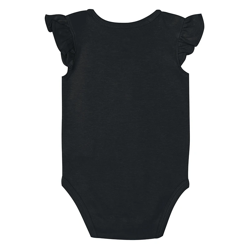 Girl's Newborn and Infant Outerstuff Texas Orange/Black Longhorns Little Sunshine Two-Piece Bodysuit Set