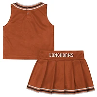 Girls Toddler Colosseum Texas Orange Longhorns Lollipop Park Cheer Two-Piece Set
