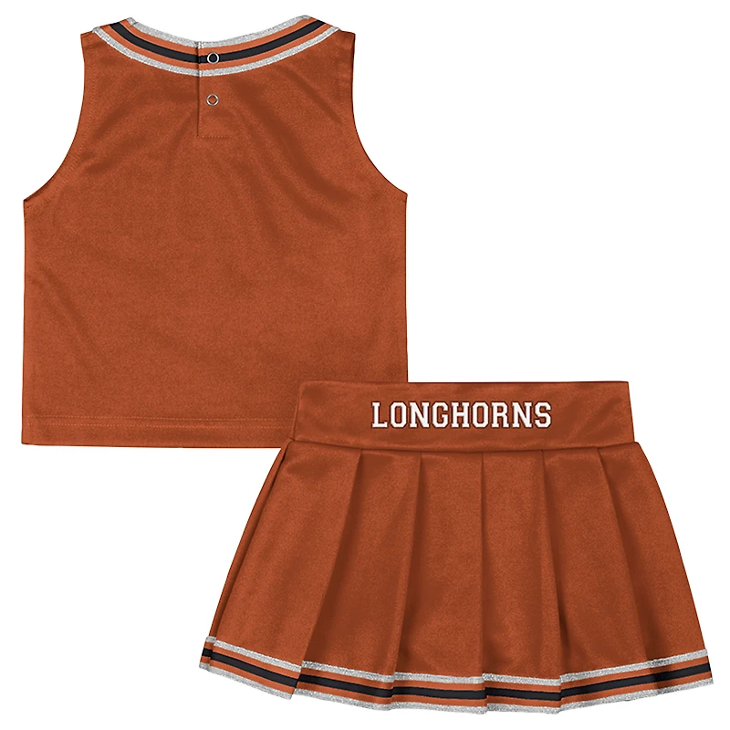 Ensemble deux pièces pour filles Colosseum Texas Orange Longhorns Lollipop Park Cheer