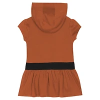 Robe à capuche en molleton français Texas Longhorns Orange pour fille