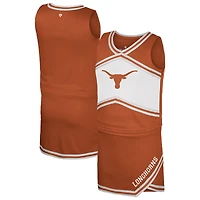 Girls Youth Colosseum Texas Orange Longhorns Cheerleader Top & Skirt Set