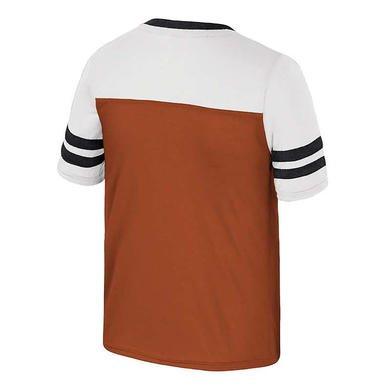 T-shirt orange à paillettes Princess Bubblegum des Texas Longhorns pour jeunes filles du Colisée