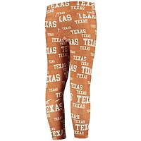 Legging ZooZatz Texas Orange/Blanc Longhorns Stacked Mascot pour fille