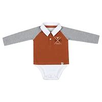 Infant Colosseum Texas Orange Longhorns Pete Rugby Bodysuit