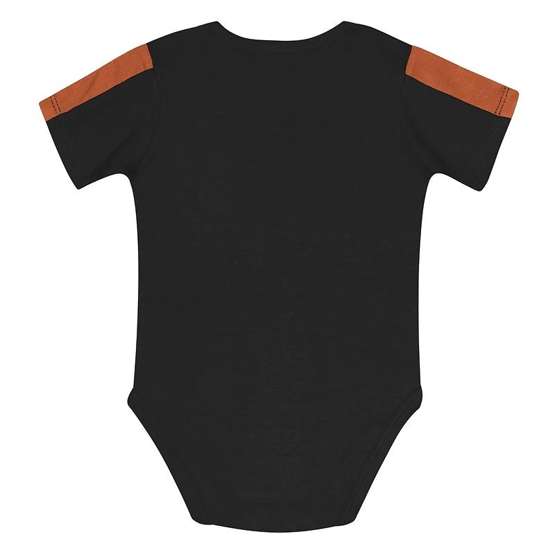Infant Outerstuff Orange/Black Texas Longhorns Double Down Bodysuit and Pants 3-Piece Set