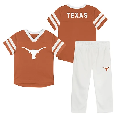 Infant Outerstuff Texas Orange Longhorns Team Logo Red Zone Top and Pant Set