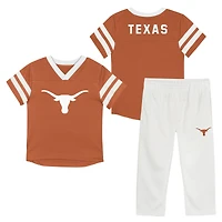 Infant Outerstuff Texas Orange Longhorns Team Logo Red Zone Top and Pant Set