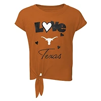 Infant Texas Orange/Black Longhorns Forever Love T-Shirt & Leggings Set